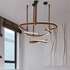 Modern Leather LED Chandelier Dimmable for Home Decoration Lighting Fixtures