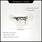 Magic Beans Chandelier: Modern Hanging Lamp for Dining Room & Parlor