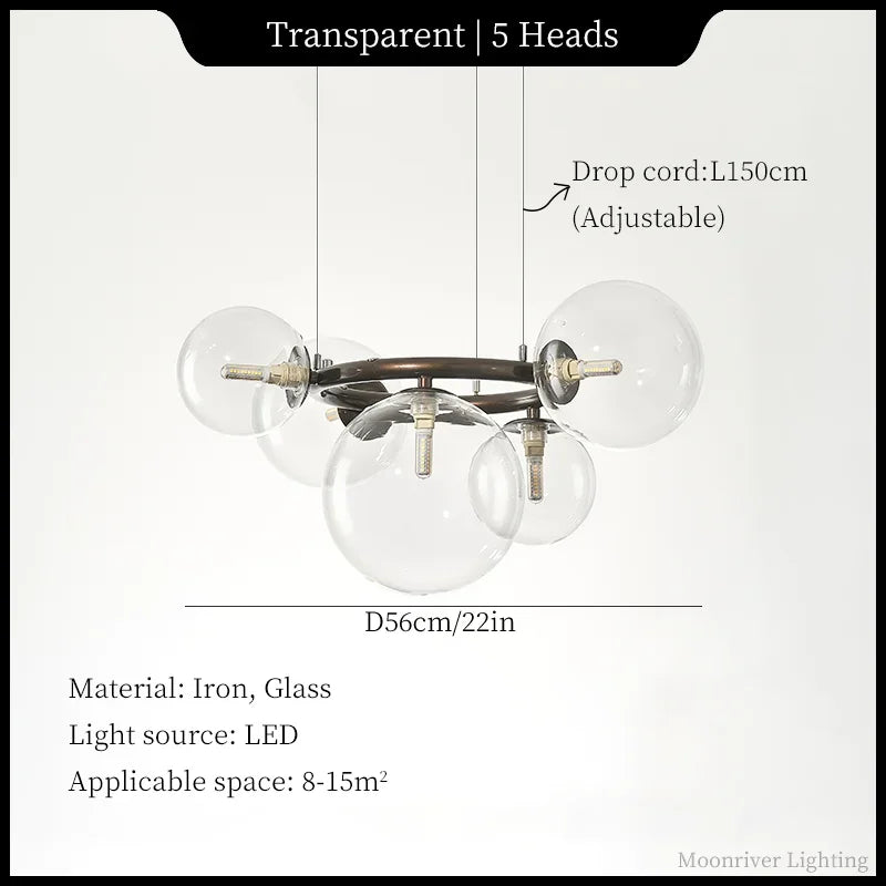 Magic Beans Chandelier: Modern Hanging Lamp for Dining Room & Parlor