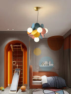 Glass Hanging Ceiling Lamp for Kids Room, Living Room, Bedroom - Modern Chandelier & Home Decor
