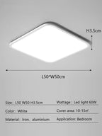 Modern Ultra Thin LED Ceiling Light for Home Décor & Lighting Fixtures