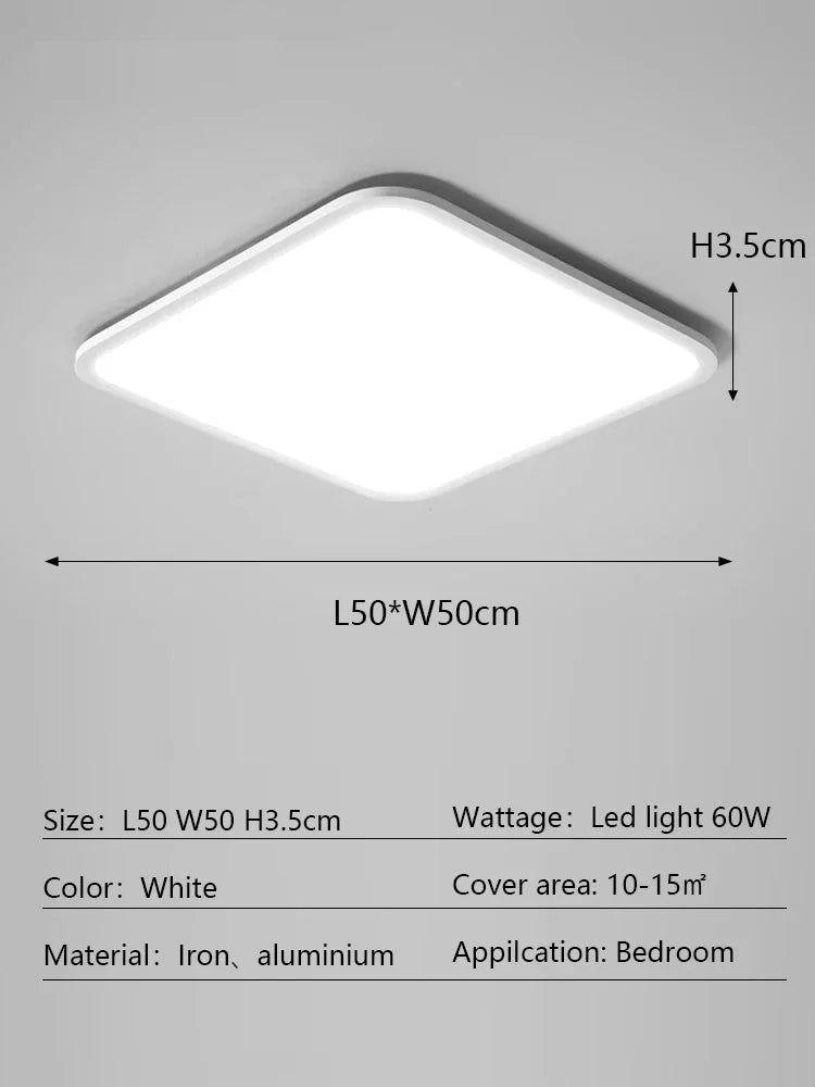 Modern Ultra Thin LED Ceiling Light for Home Décor & Lighting Fixtures