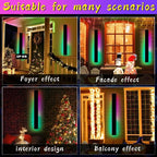 RGB Long Wall Lamp: Smart Remote Control, Indoor/Outdoor, IP65, Christmas, Home Decor