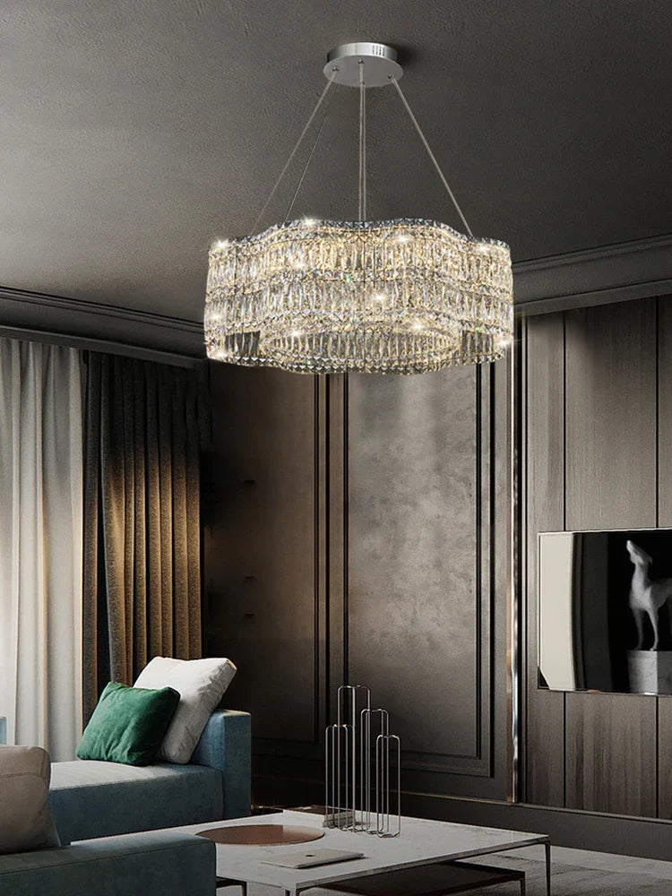 Luxury Crystal Chandelier by | Modern Living Room Pendant Lamp