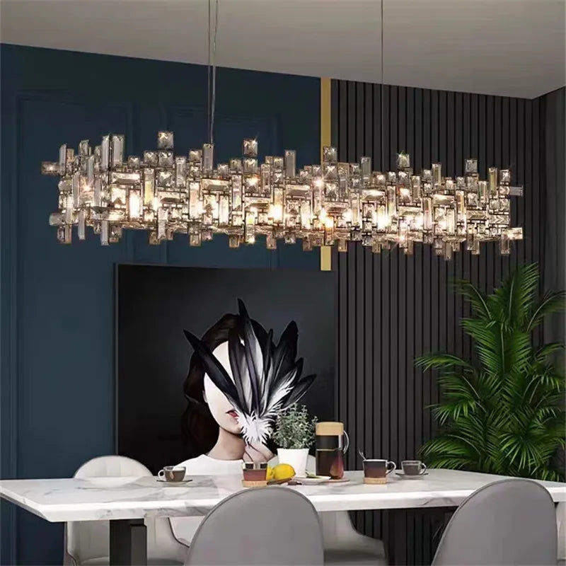 Crystal Chandelier: Luxury Modern Lighting for Living Room, Dining Room, Office, Villa