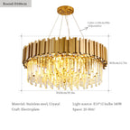 Classic Crystal Chandelier Pendant Light for Home Decor