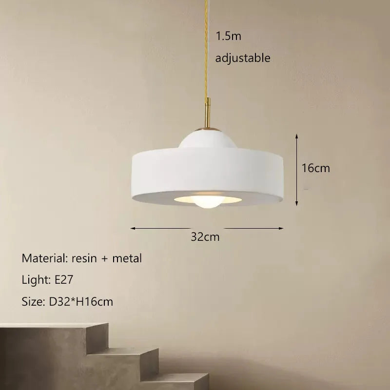 Modern Cream Pendant Light for Dining, Bedroom, Living Room