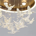 Flying Bird Ceiling Light: Fashionable and Romantic Kid's Room Decor Lamp