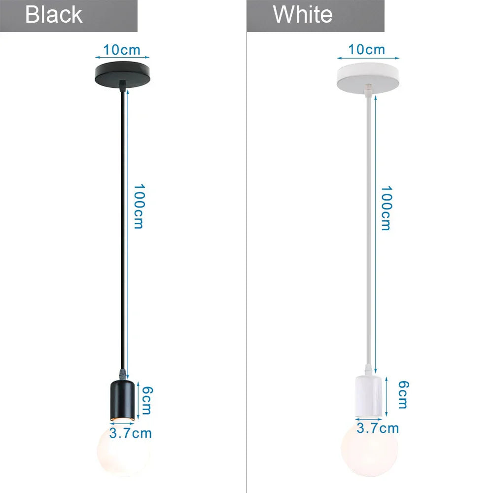 Industrial Loft Chandelier Pendant Lamp LED Edison Vintage Hanging Light