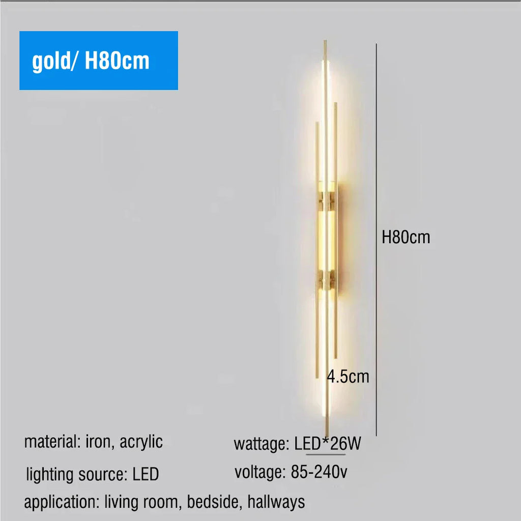 Afralia LED Long Liner Wall Light Fixture for Living Room Dining Room Staircase Sconces