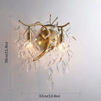 Crystal Branch Chandelier: Modern Minimalist Luxury Lighting for Living Room and Bedroom