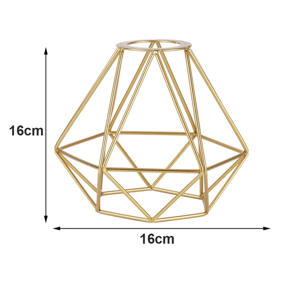Geometric Metal Light Cage Cover Pendant Lampshade