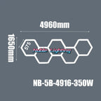 Hexagonal Ceiling & Wall LED Panel Lights for Salon Car Beauty Shop