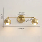 Nordic Gold Copper Wall Sconce for Modern Home Decor - Industrial Luminaire