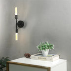 Modern Creative Glass Wall Lamps Ceiling Lighting 2-Heads Black Golden Fixture