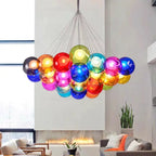 Nordic LED Multi Bubble Chandelier for Living Dining Office Kids Room