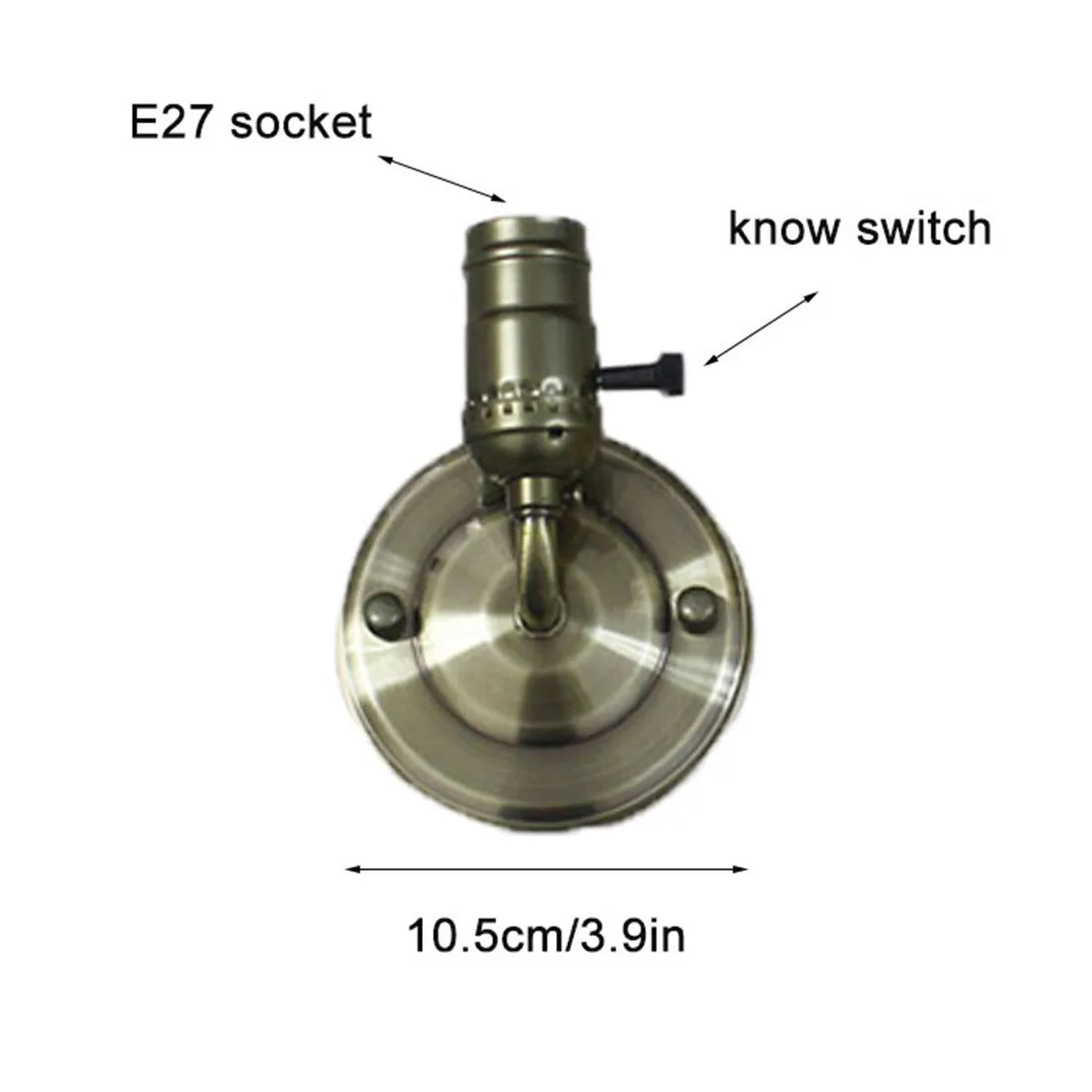 Black Bronze Gooseneck Wall Sconce Lamp with Switch - Industrial Vintage Farmhouse Design