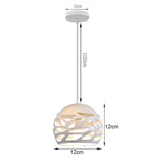 White Industrial LED E27 Pendant Light for Modern Home Kitchen Decor