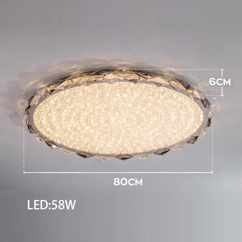 Modern Crystal LED Ceiling Chandelier Light Set for Stylish Indoor Lighting