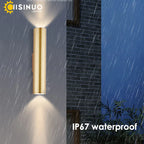 Gold LED Wall Lamp 96V 220V IP67 Waterproof Outdoor Sconce Light