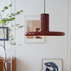Red Chandelier: Danish Style Modern Bauhaus Artistic Bedroom Lamp