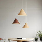 Nordic Wooden Pendant Lamp Multi Head Hanging Light for Dining Table and Living Room