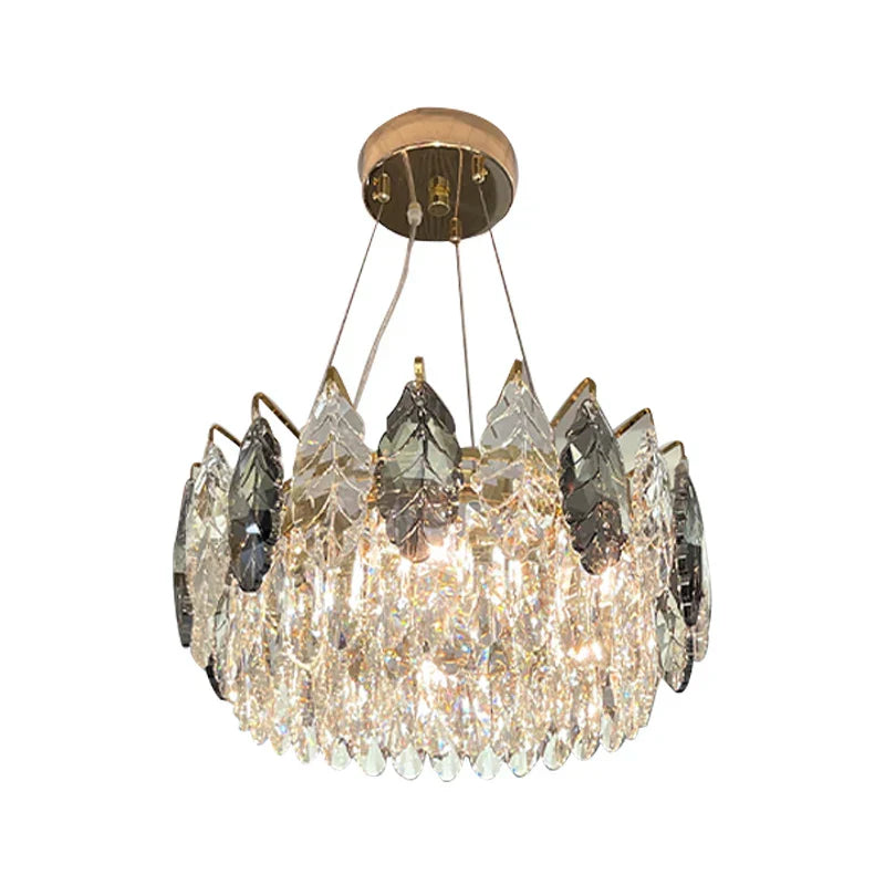 Crystal Chandelier: Luxury Modern Lighting for Living Room, Bedroom, Kitchen