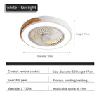 Wood Ceiling Fan Light Remote Control Dimmable LED Indoor Kids Light