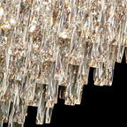 Crystal Crown Chandelier: Luxe Ceiling Light for Home, Shop & Lobby