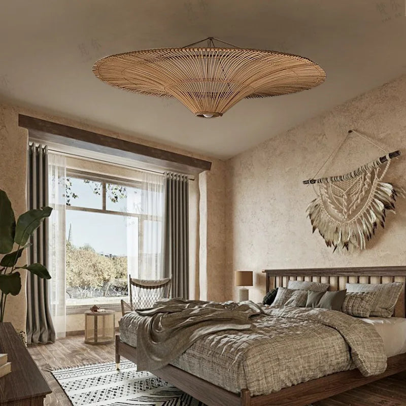 Nordic Rattan Chandelier: Stylish Wicker Lighting for Home Décor