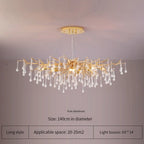 Elegant Gold Crystal Chandelier for Modern Luxury Living Spaces