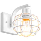 Industrial Vintage LED Wall Light Iron Cage Sconce Indoor Lighting