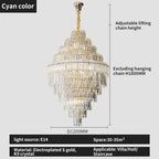 Elegant Crystal Chandelier: Modern European Lighting for Living, Dining & Bedroom