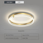 Modern Minimalist LED Ceiling Light with Remote Control for Living Room and Bedroom