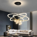 Circle Ring Pendant Light Chandelier Modern Living Room Bedroom Lamps Ceiling Luminaire