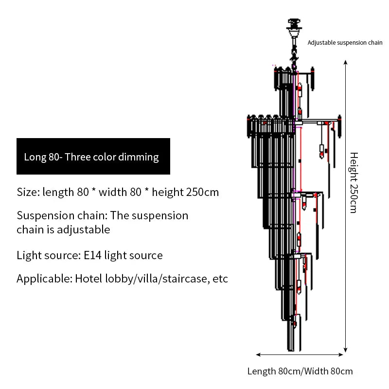 Crystal Chandelier: Elegant Light Fixture for Luxury Interiors