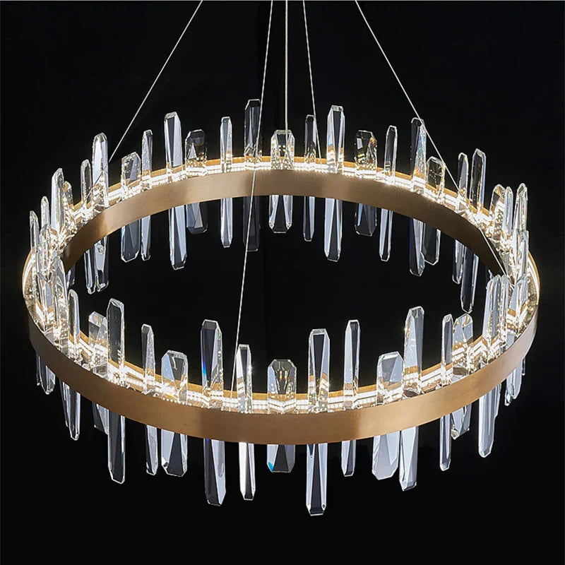 K9 Luxury Pendant Chandelier, LED Indoor Lighting for Kitchen, Living Room, Bedroom