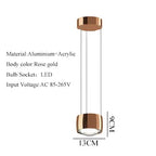 Nordic LED Pendant Light for Kitchen Island Dining Bedroom Bar Table