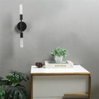 Modern Creative Glass Wall Lamps Ceiling Lighting 2-Heads Black Golden Fixture