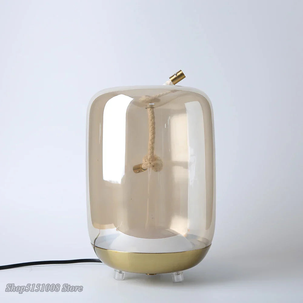 Brokis Knot Glass Table Lamps | Nordic LED Desk Light | Modern Home Decor Fixtures