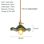 Lotus Leaf Pendant Lights: Modern Nordic Glass Pendant Lamp for Bedroom, Dining Room, Kitchen