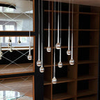 Water Drop Pendant Light: Modern Luxury Chandelier for Staircase, Bedside, Bar, and Restaurant