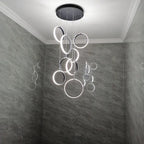 Modern Chandelier Luxury Villa Staircase Lighting by Afralia™