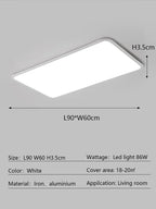 Modern Ultra Thin LED Ceiling Light for Home Décor & Lighting Fixtures