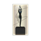 Abstract Figure Luminous Canvas Painting Wall Lamps by Afralia™