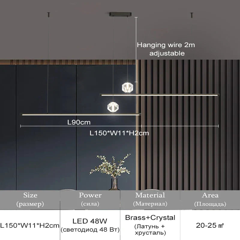 Copper LED Pendant Lights with Remote Control for Dining Room, Kitchen, and Bar