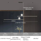 Copper LED Pendant Lights with Remote Control for Dining Room, Kitchen, and Bar