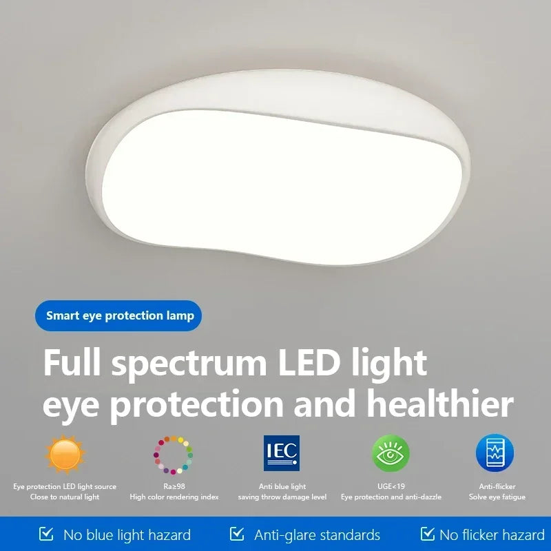 Round LED Ceiling Light: Full Spectrum Eye Protection for Home Decor & Study
