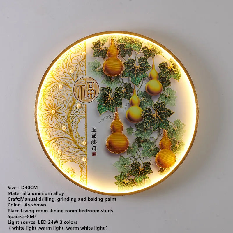 Chinese Picture Wall Decoration Lamp - Modern LED Lighting for Home Décor