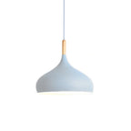 Wood Pendant Light: Modern Nordic Kitchen Ceiling Lamp for Dining Room & Coffee Bar